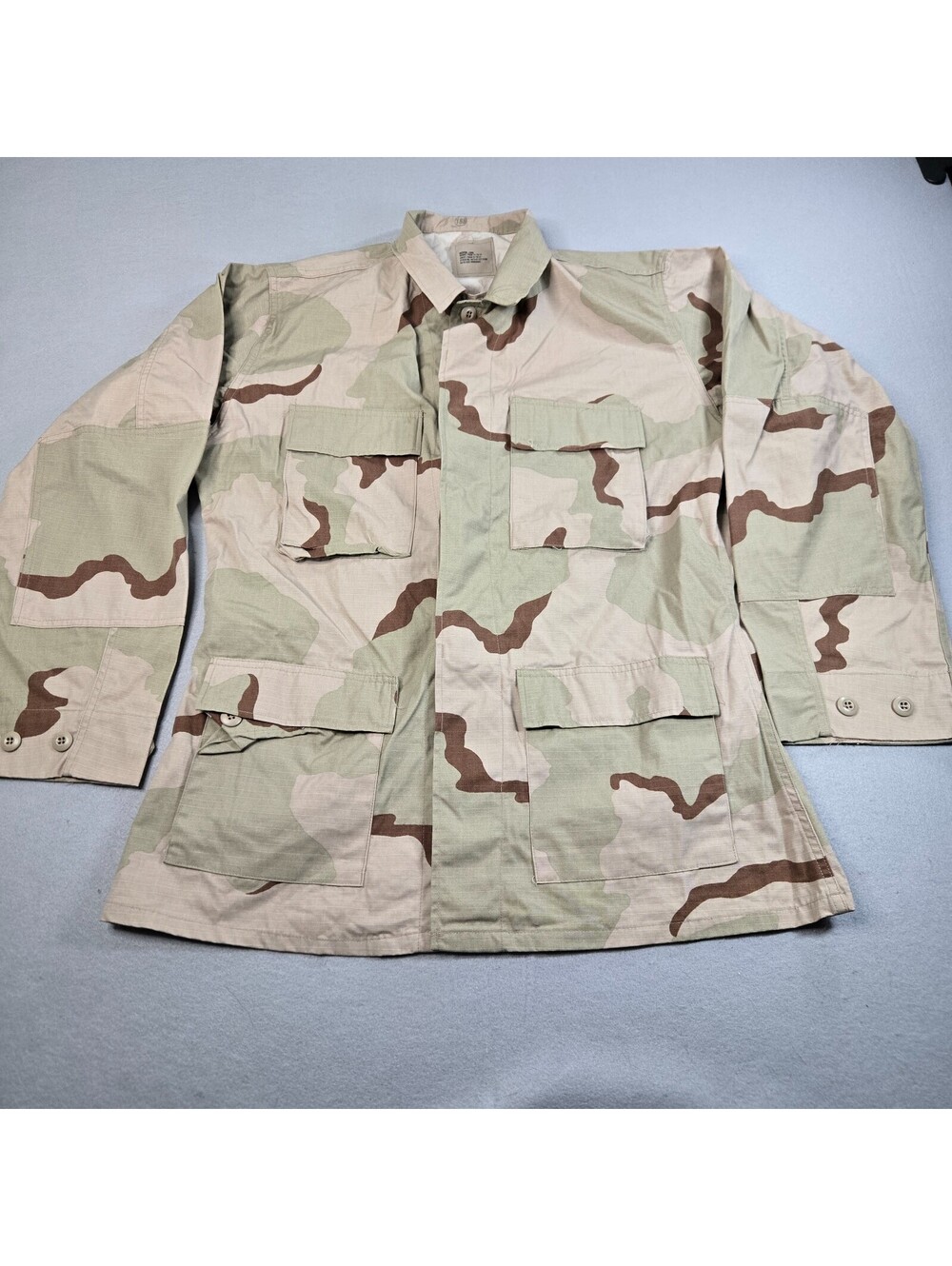Desert Camo Military BDU Coat Shirt Medium-Long 8415-01-327-5309 Vintage
